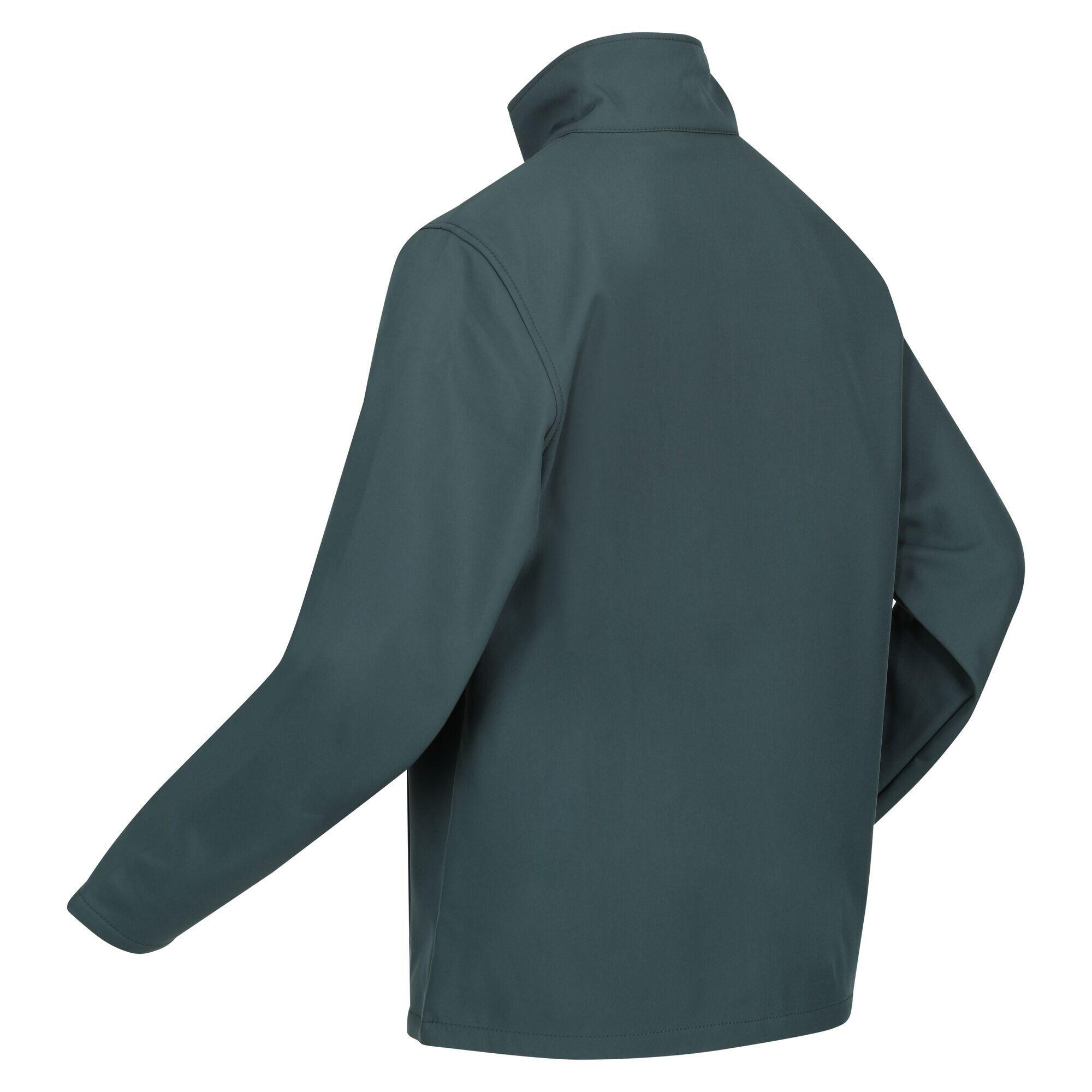 Mens Cera V Wind Resistant Soft Shell Jacket (Green Gables) 3/5