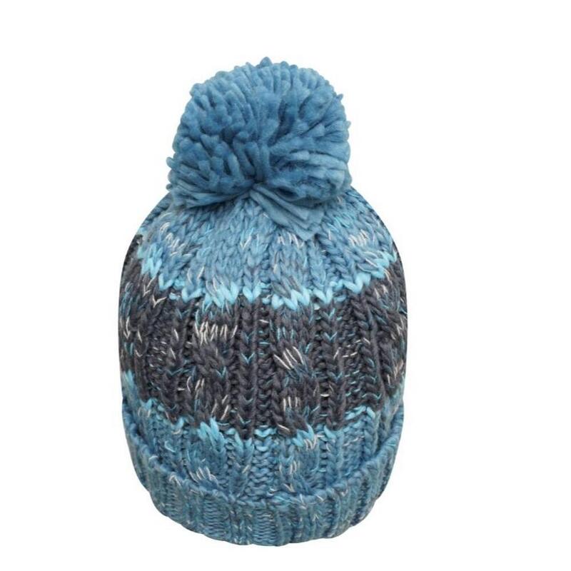 Dames Informed Bobble Beanie (Capri Blauw/River Blauw)