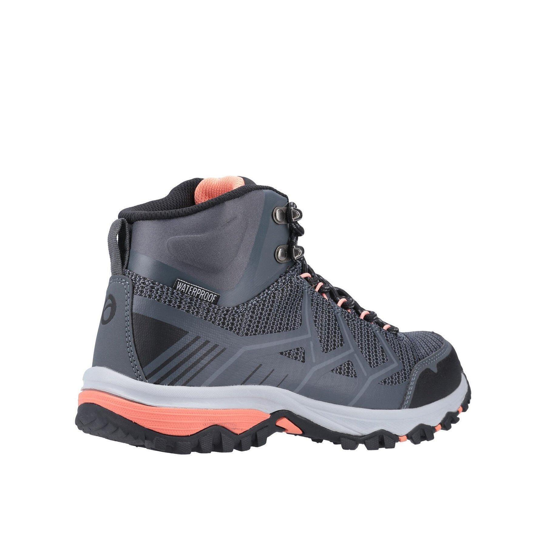 Womens/Ladies Wychwood Hiking Boots (Grey/Coral) 2/5