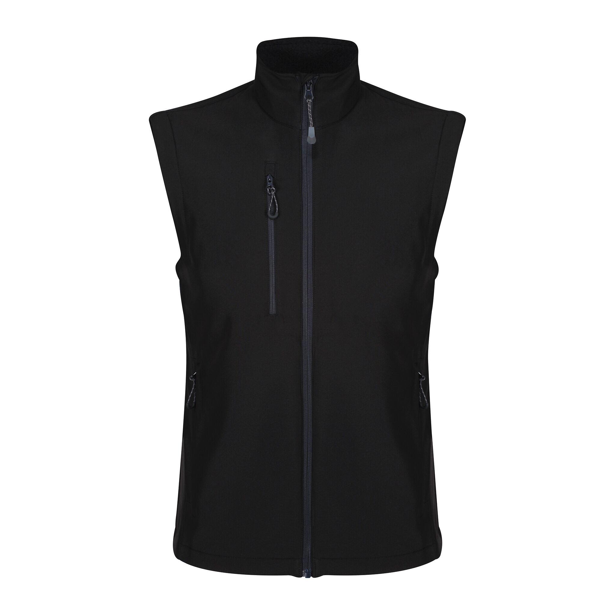 Men's sleeveless softshell jacket (Black)