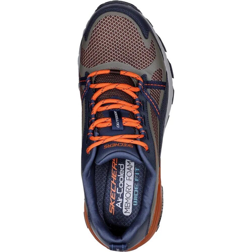 Mens Max Protect Leather Trainers (Navy) 4/5