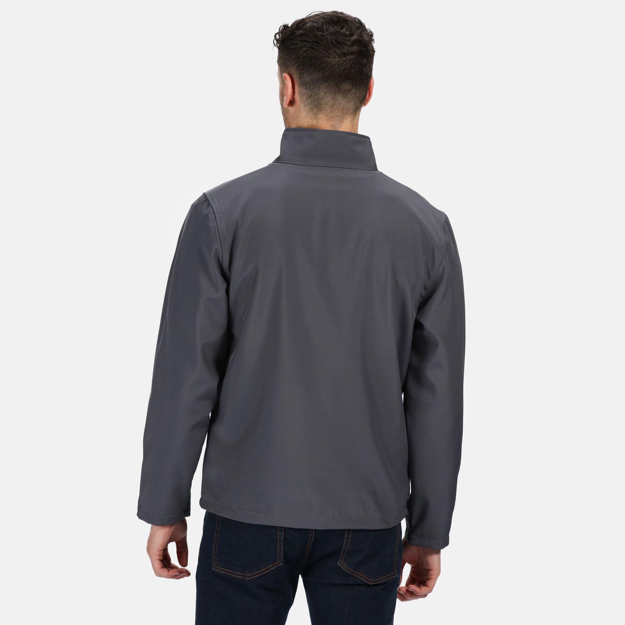 Classic Mens Water Repellent Softshell Jacket (Seal Grey) 3/4