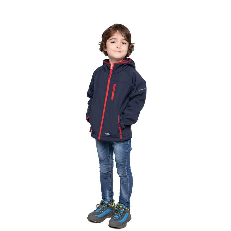 Chaqueta Softshell modelo Kian infantil Azul marino