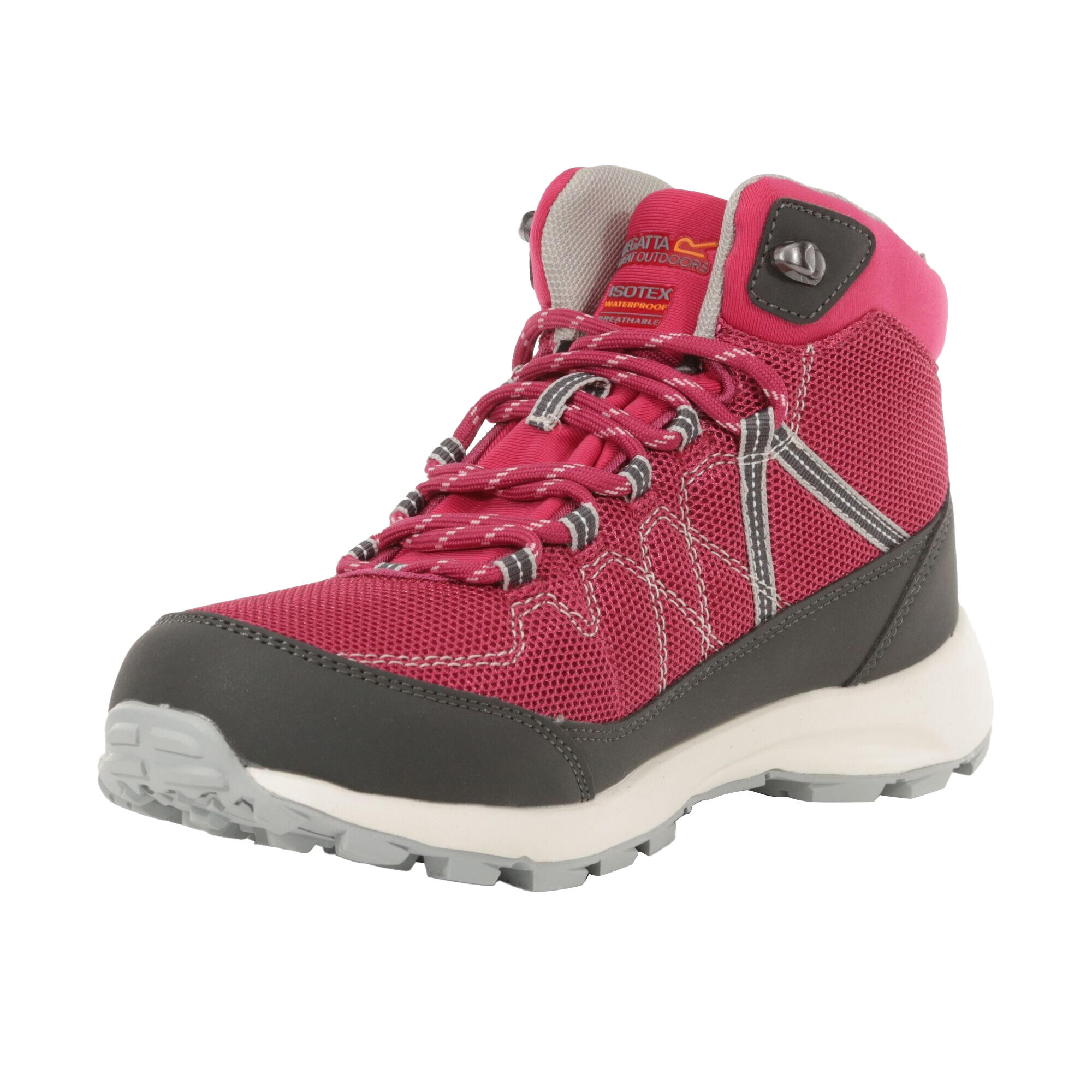 Womens/Ladies Samaris Lite Walking Boots (Cherry Pink/Briar Grey) 3/5