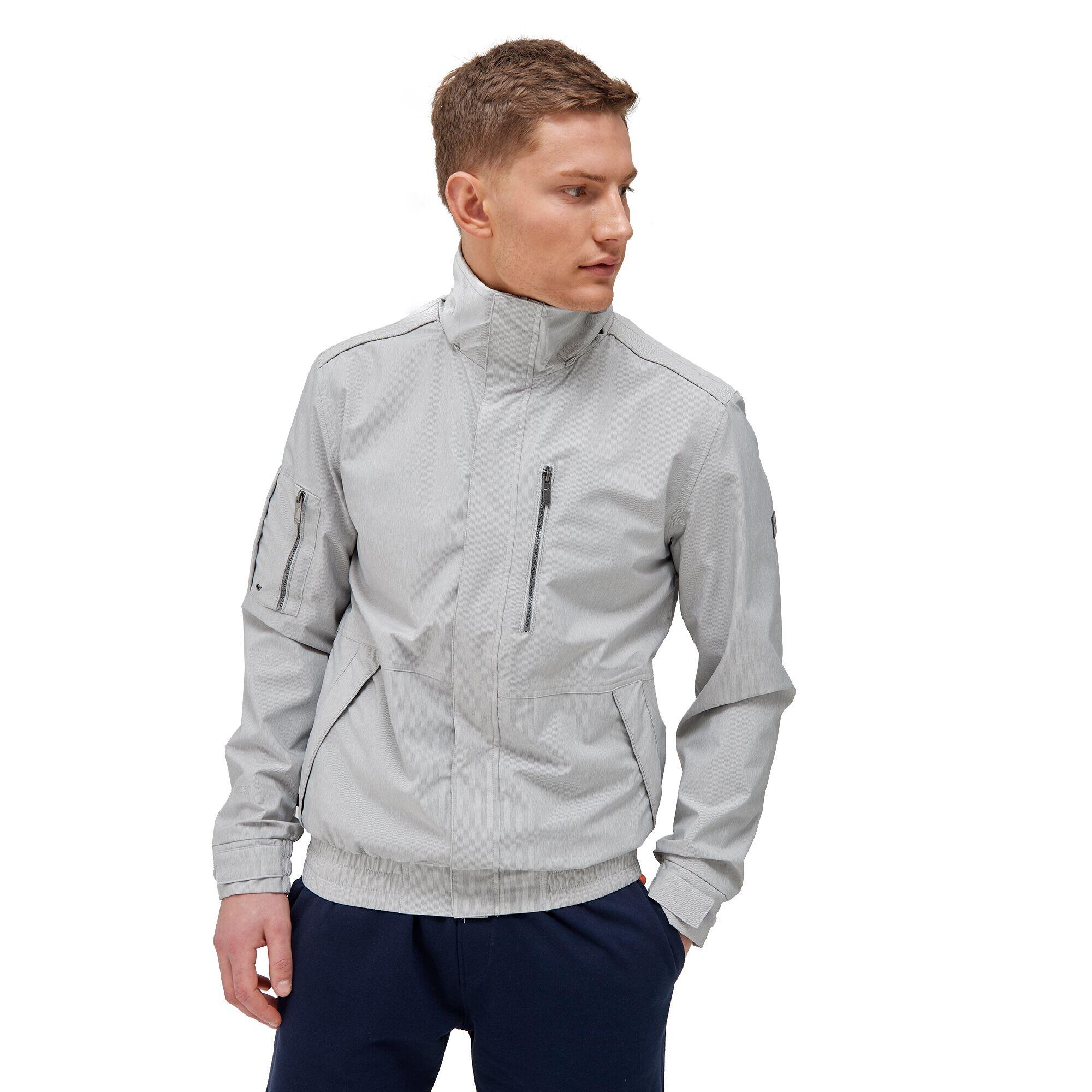 FEELDING Men's aviator jacket (Silver gray)