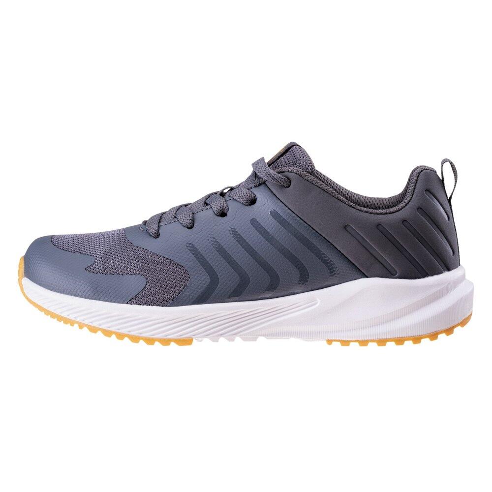 Childrens/Kids Barry Logo Trainers (Grey/Honey) 2/4