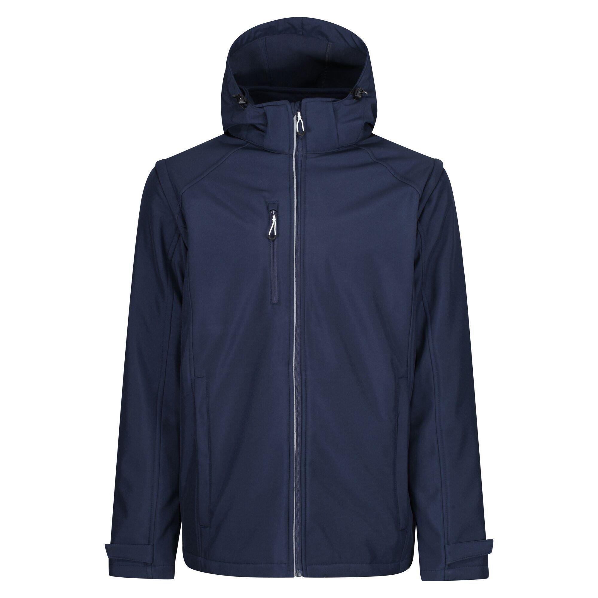 Mens Erasmus 4 in 1 Soft Shell Jacket (Navy) 1/5