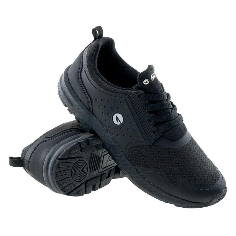 Zapatillas Deportivas Emmet con Cordones Diseño Logotipo para Hombre Negro,