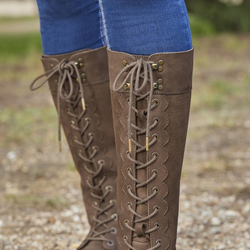 Stiefel "Admiral", Leder Damen Schokoladenbraun