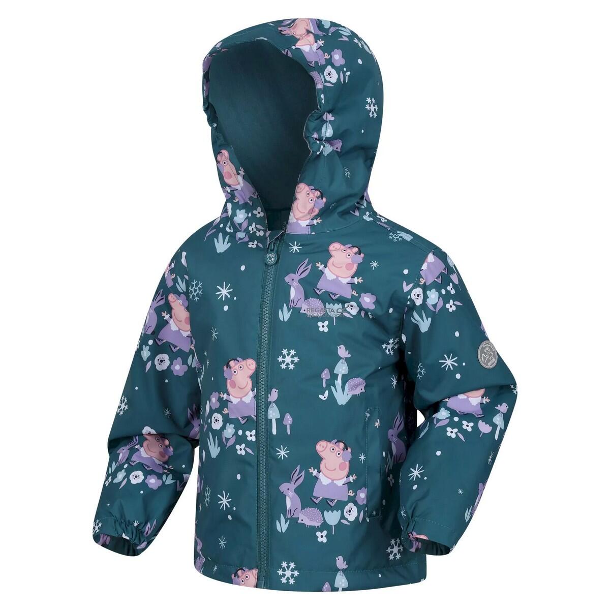 Childrens/Kids Muddy Puddle Peppa Pig Rabbit Padded Waterproof Jacket 3/5