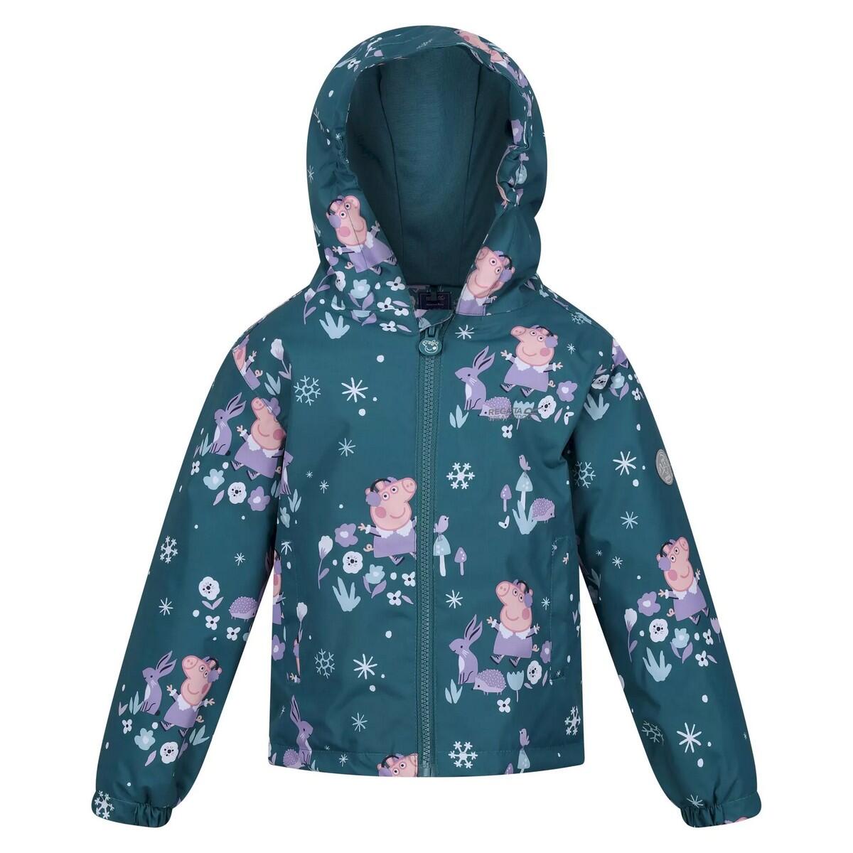 REGATTA Childrens/Kids Muddy Puddle Peppa Pig Rabbit Padded Waterproof Jacket