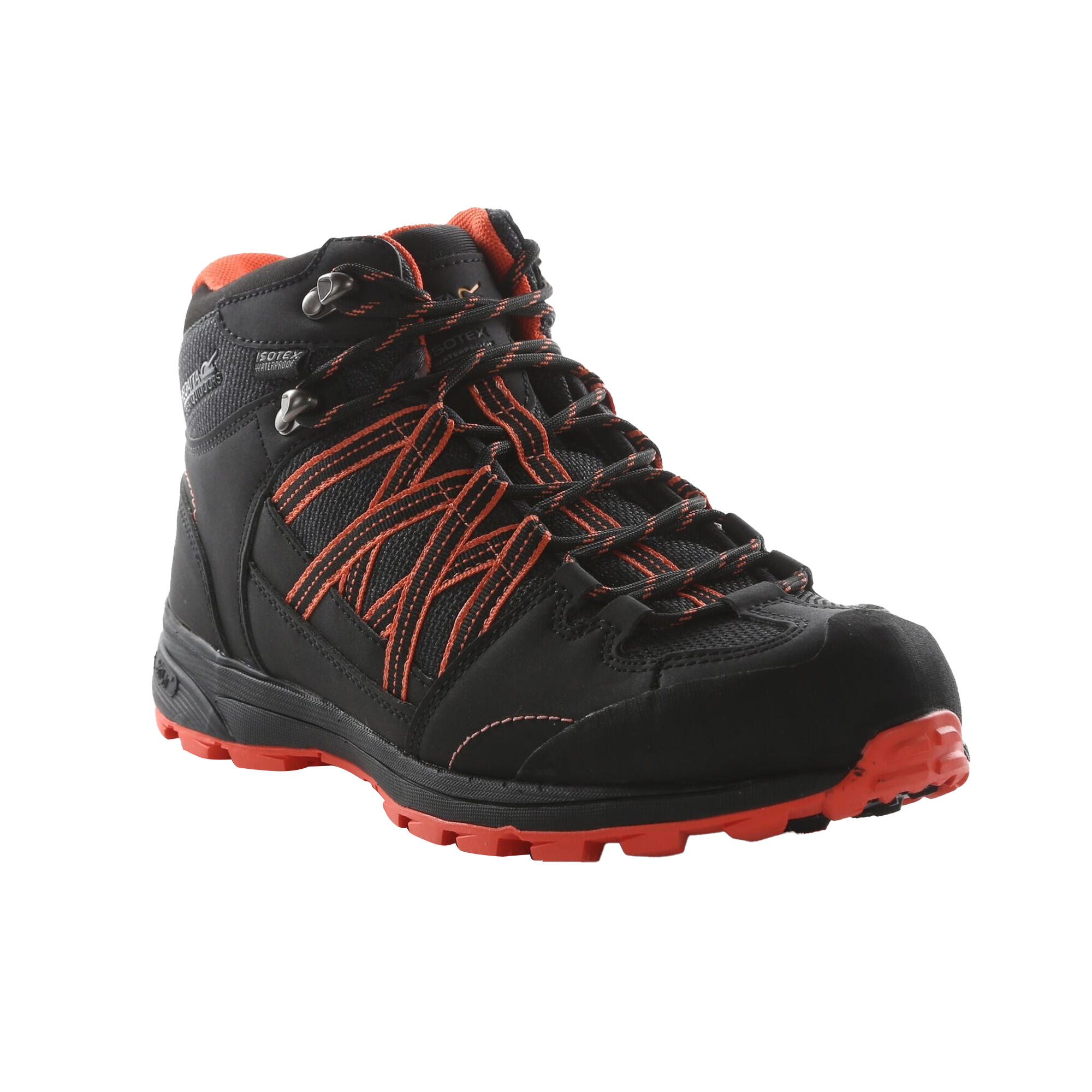 Womens/Ladies Samaris Mid II Hiking Boots (Black/Neon Peach) 1/5