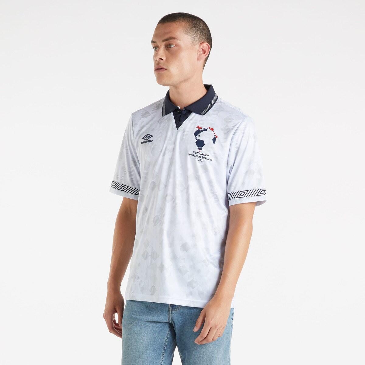 Mens New Order Home Jersey (White/Dark Navy) 4/4