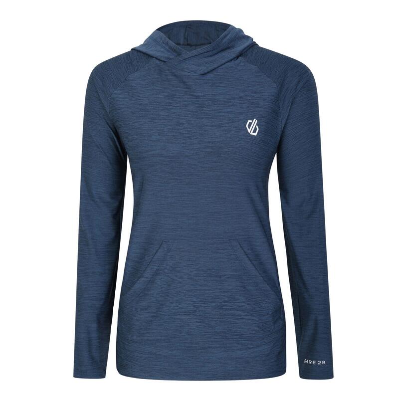 "Sprint City" Kapuzenpullover Leicht für Damen Dunkel-Jeansblau