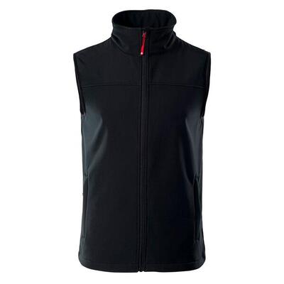Heren luman softshell gilet (zwart/oranje rood)