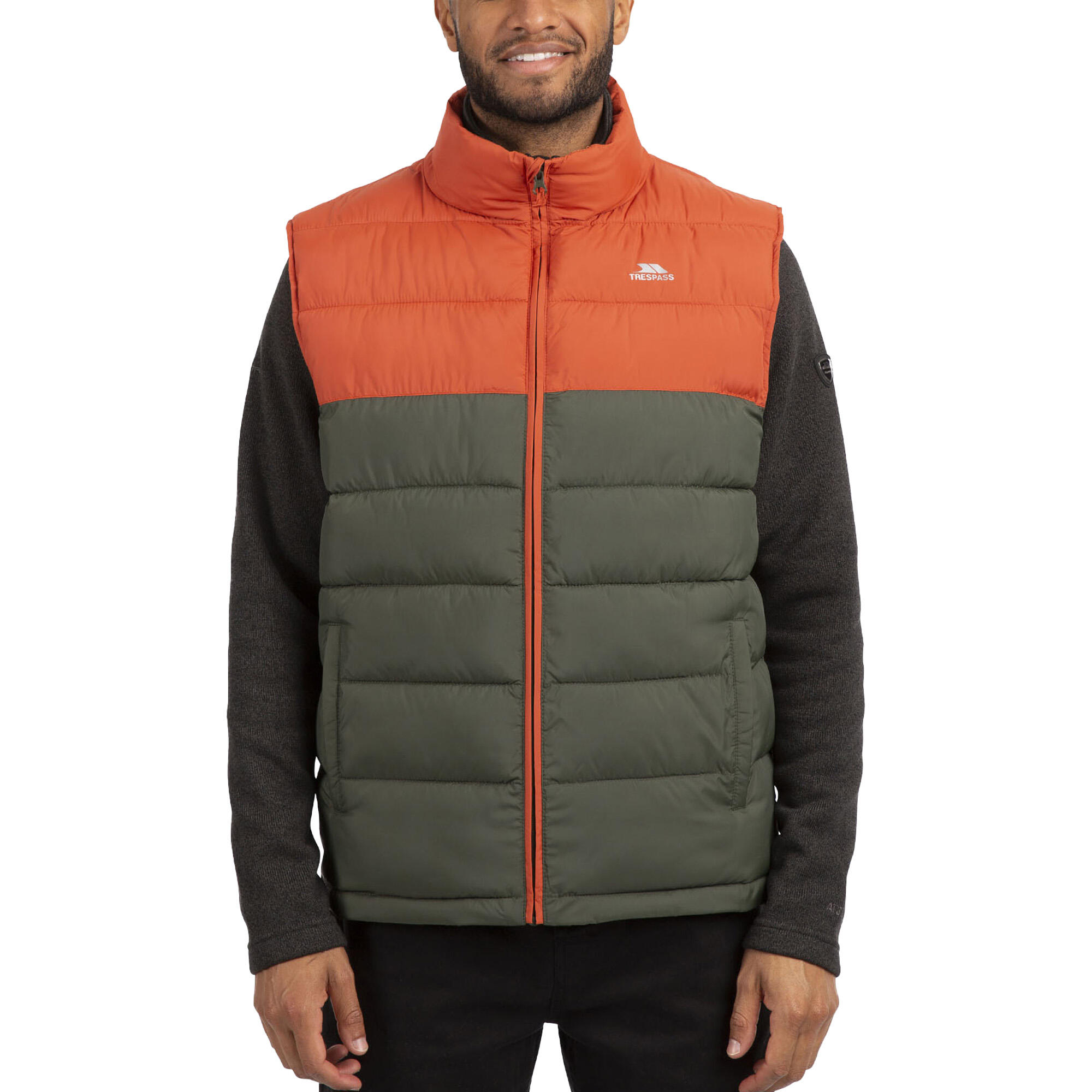 Gilet Uomo Trespass Oskar Arancia Bruciata 3/4