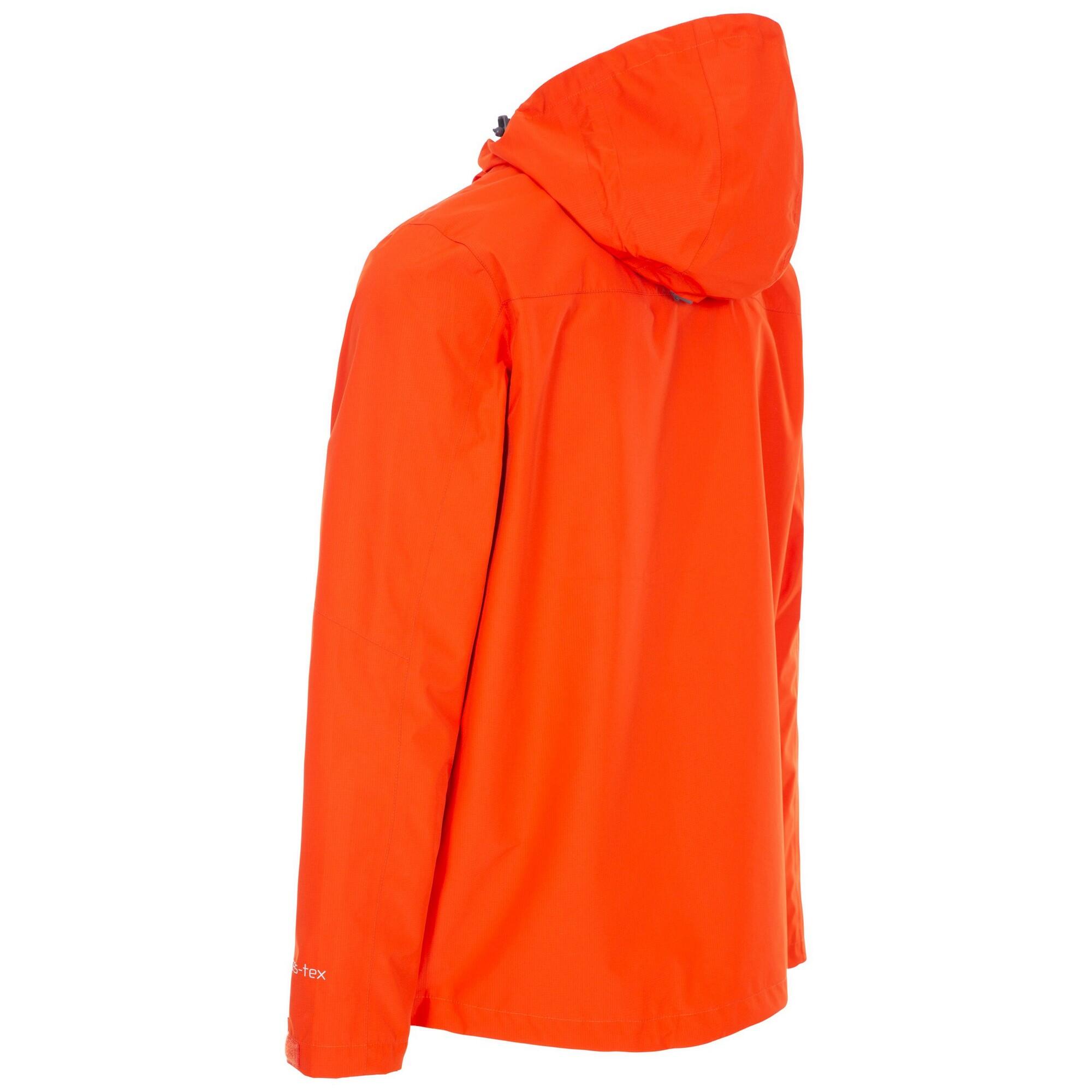 Giacca Impermeabile Uomo Trespass Rakenfard Arancione Fiamma 2/5