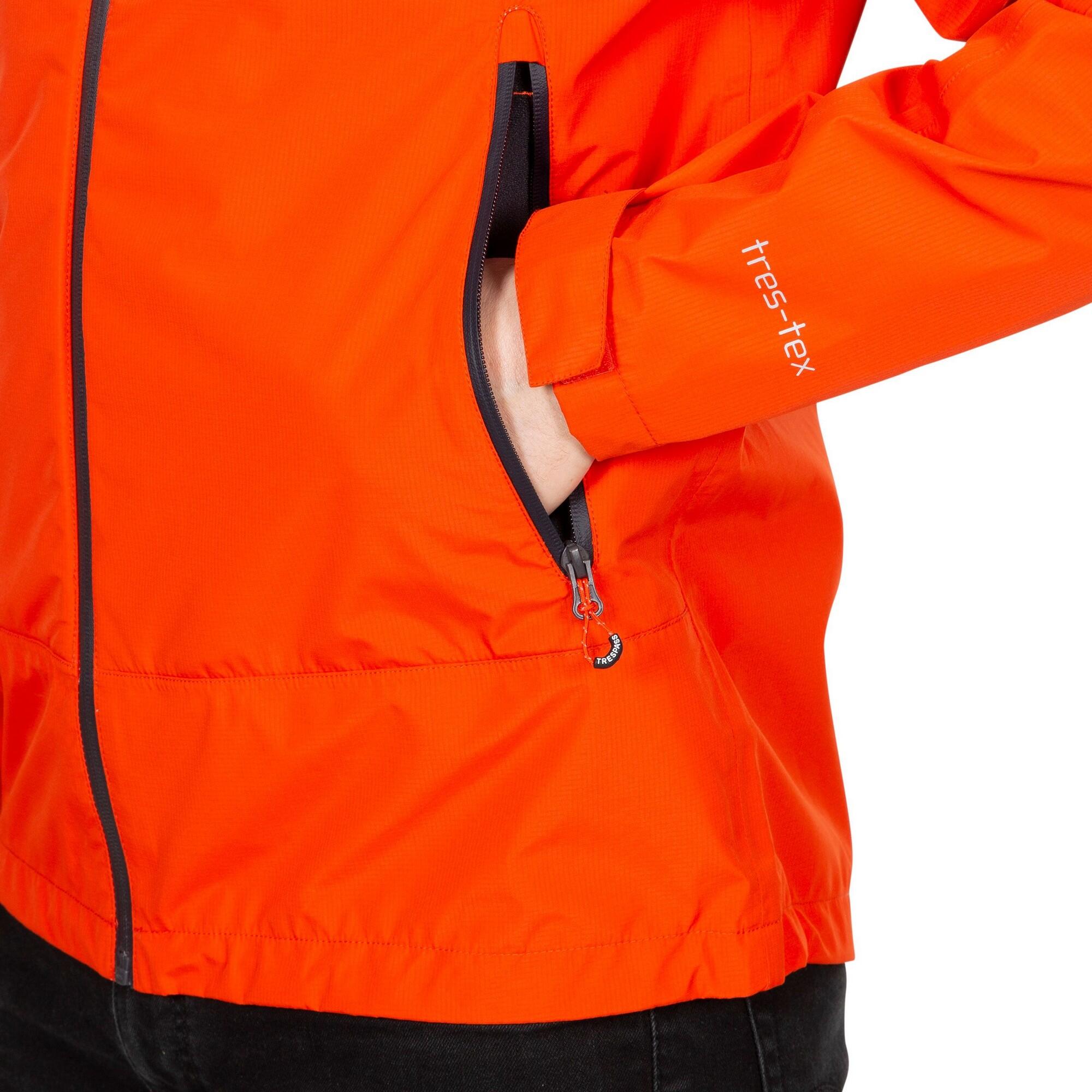 Giacca Impermeabile Uomo Trespass Rakenfard Arancione Fiamma 4/5