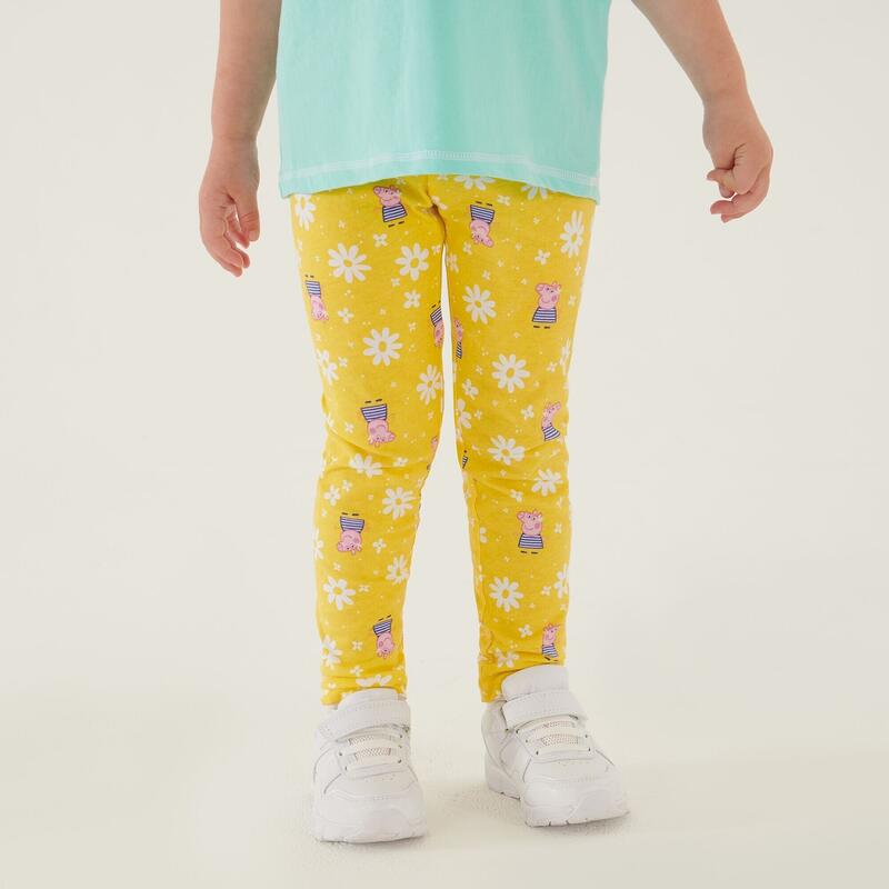 Leggings 2erPack für Kinder Maisgelb/Marineblau