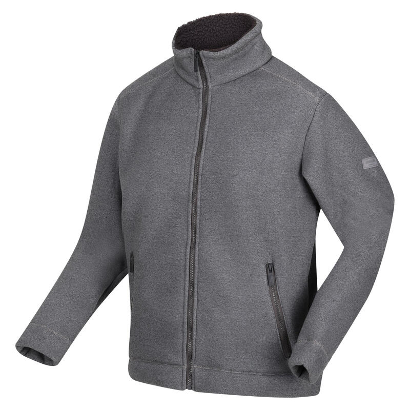 Heren Garrian II Full Zip Fleece Jacket (Stormgrijs/Zwart)