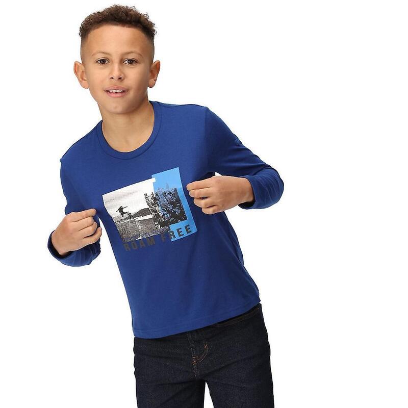 Kinder/Kinder Wenbie III Springende Katoenen TShirt met Lange Mouwen (Nieuw