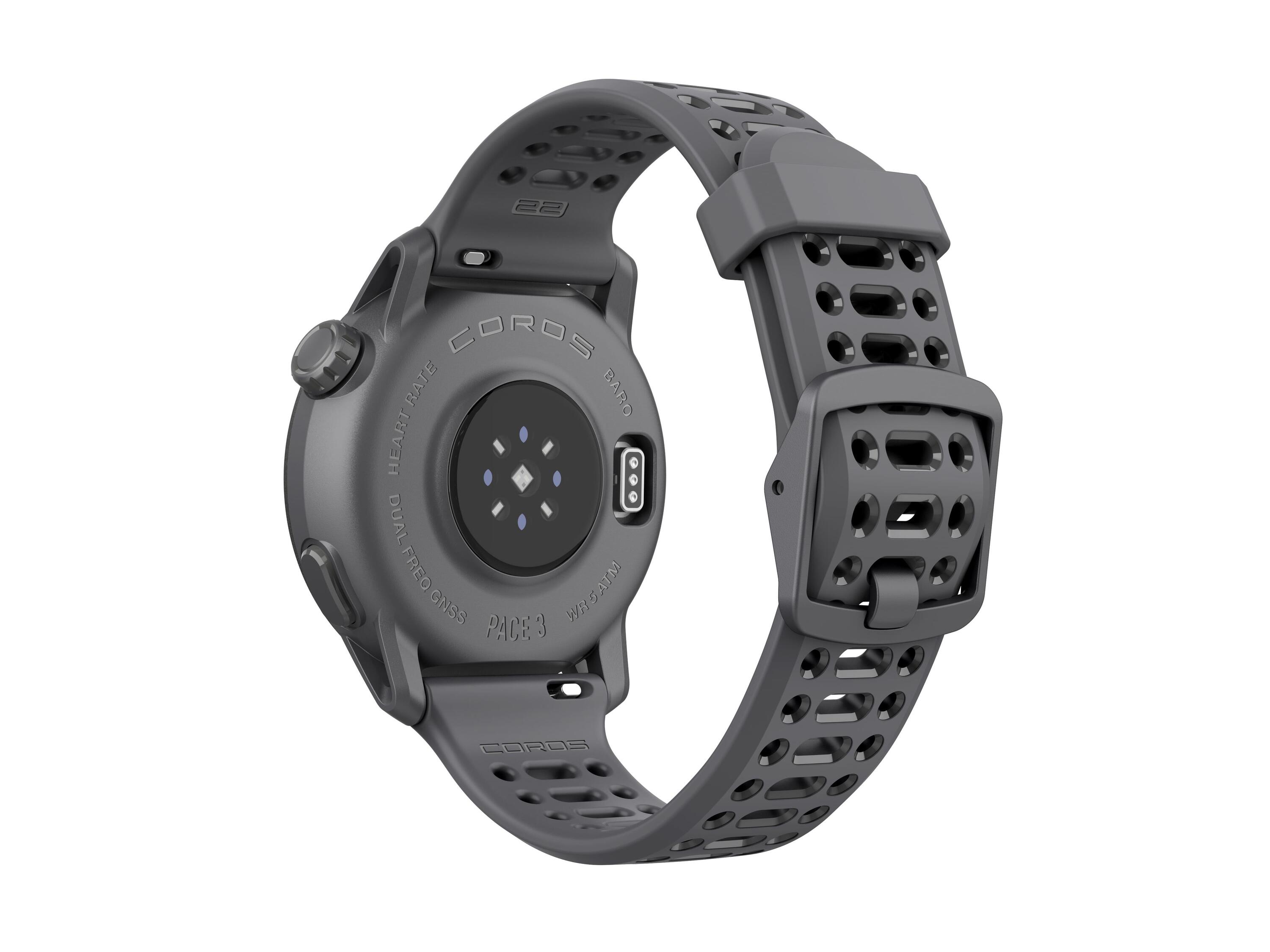 Coros Pace 3 GPS Horloge Zwart Siliconen Band 5/7