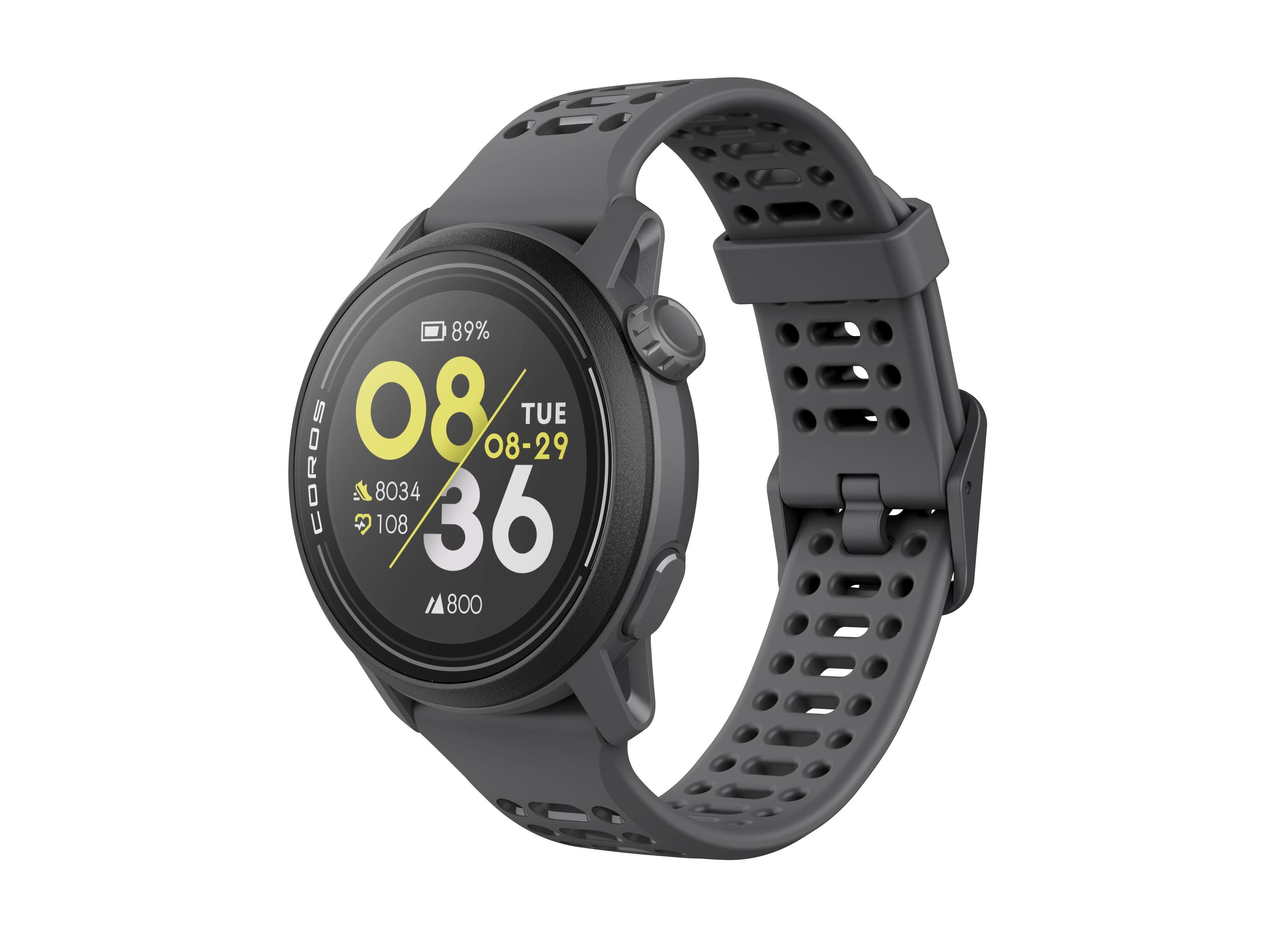 Coros Pace 3 GPS Horloge Zwart Siliconen Band 6/7