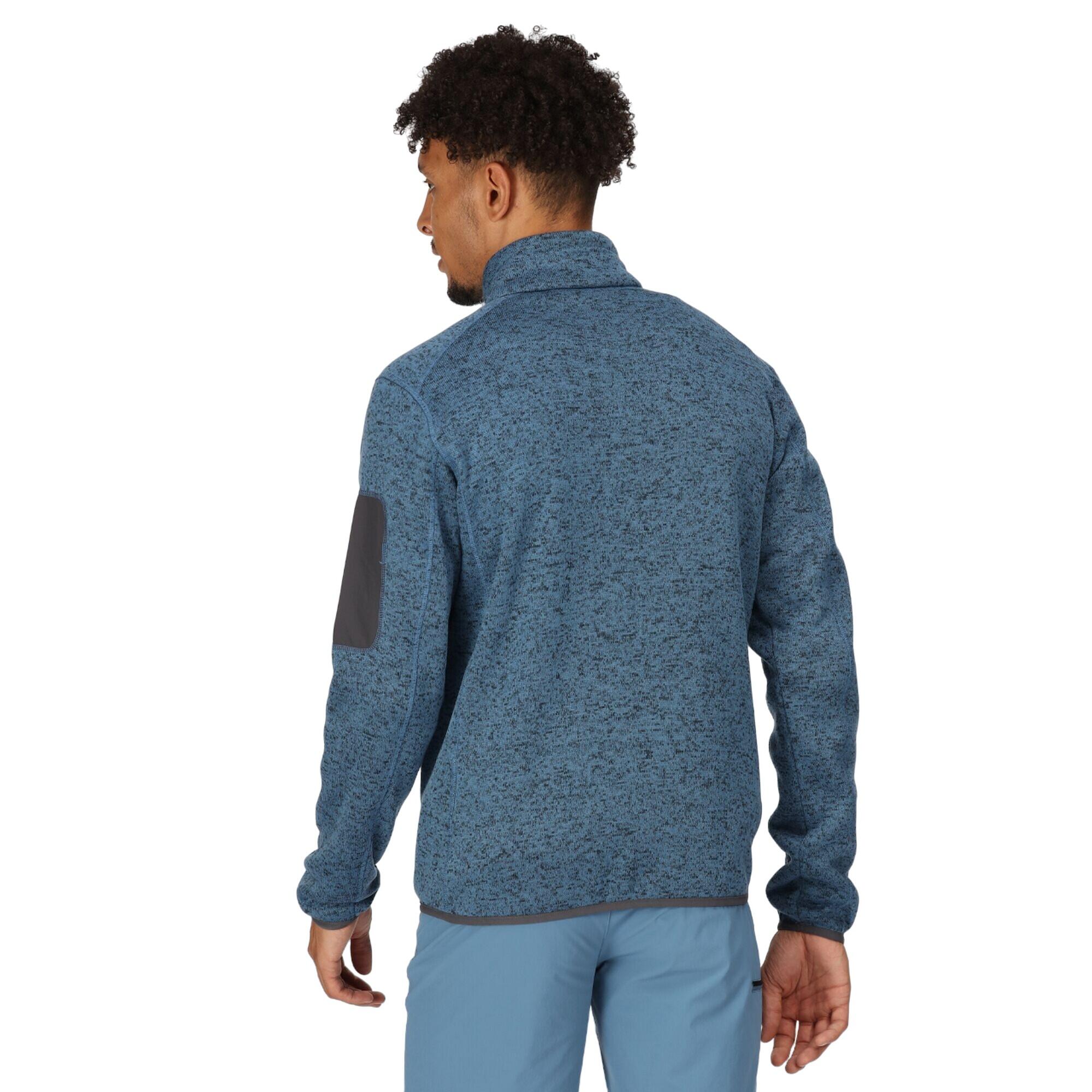 Mens Newhill Marl Full Zip Fleece Jacket (Stellar Blue) 4/5