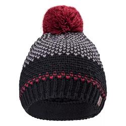 Bonnet D'hiver Motif/style Logo HERVIN Adulte (Noir / Gris / Bordeaux)