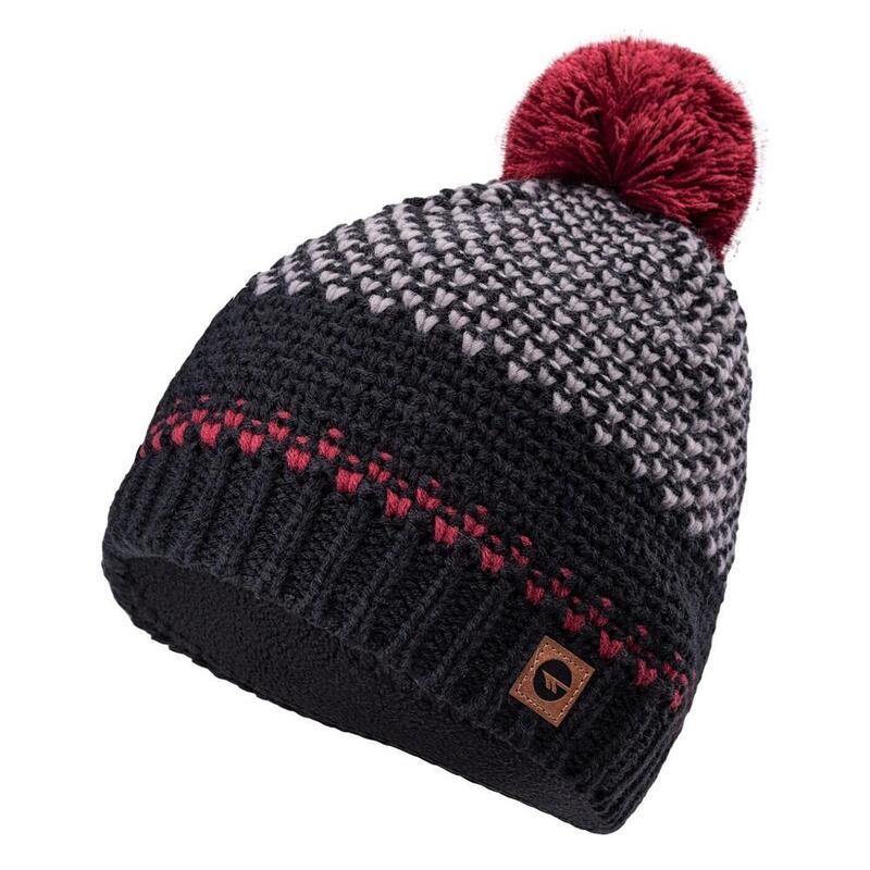 Bonnet d´hiver HERVIN Adulte (Noir / Gris / Bordeaux)