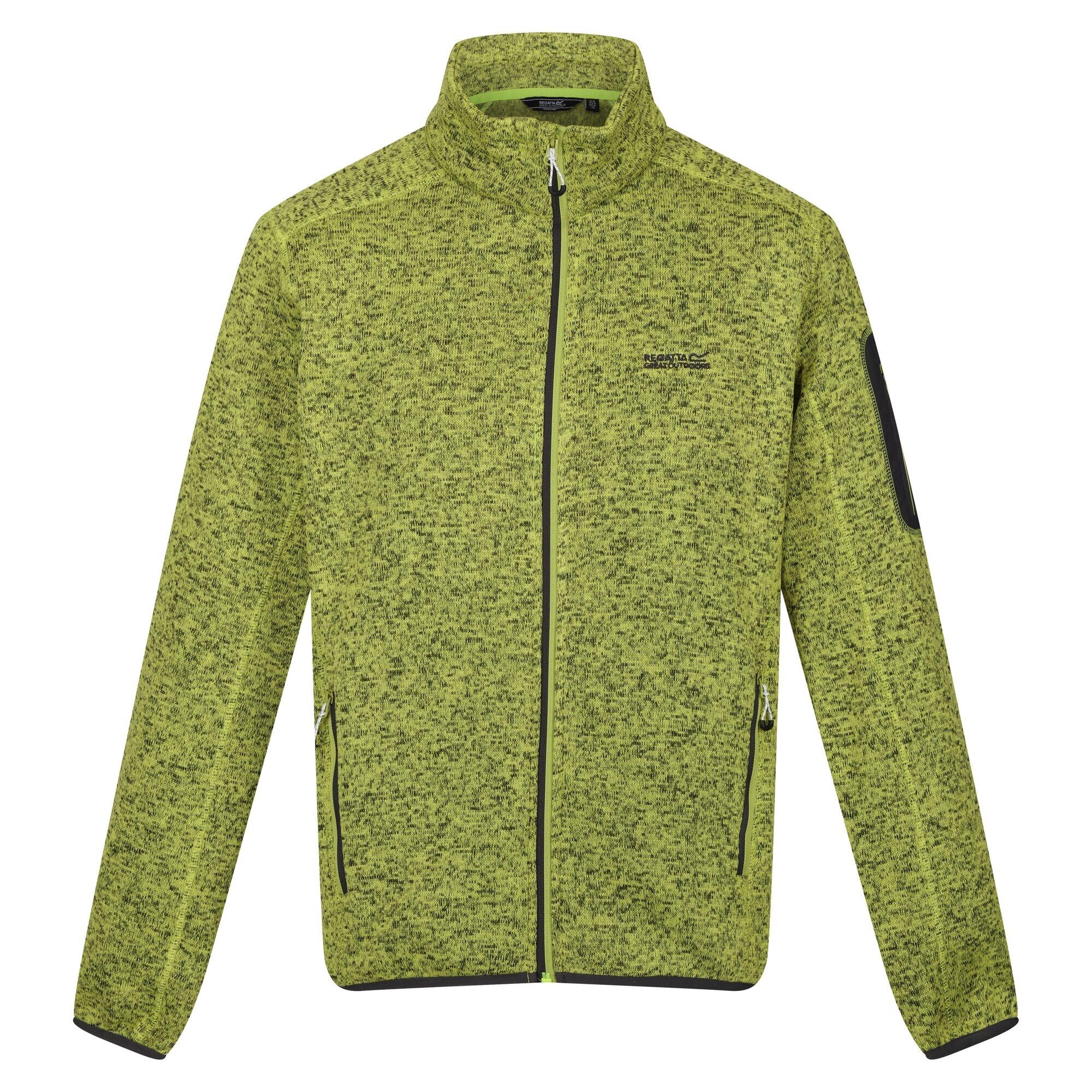 REGATTA Mens Newhill Marl Full Zip Fleece Jacket (Green Algae)