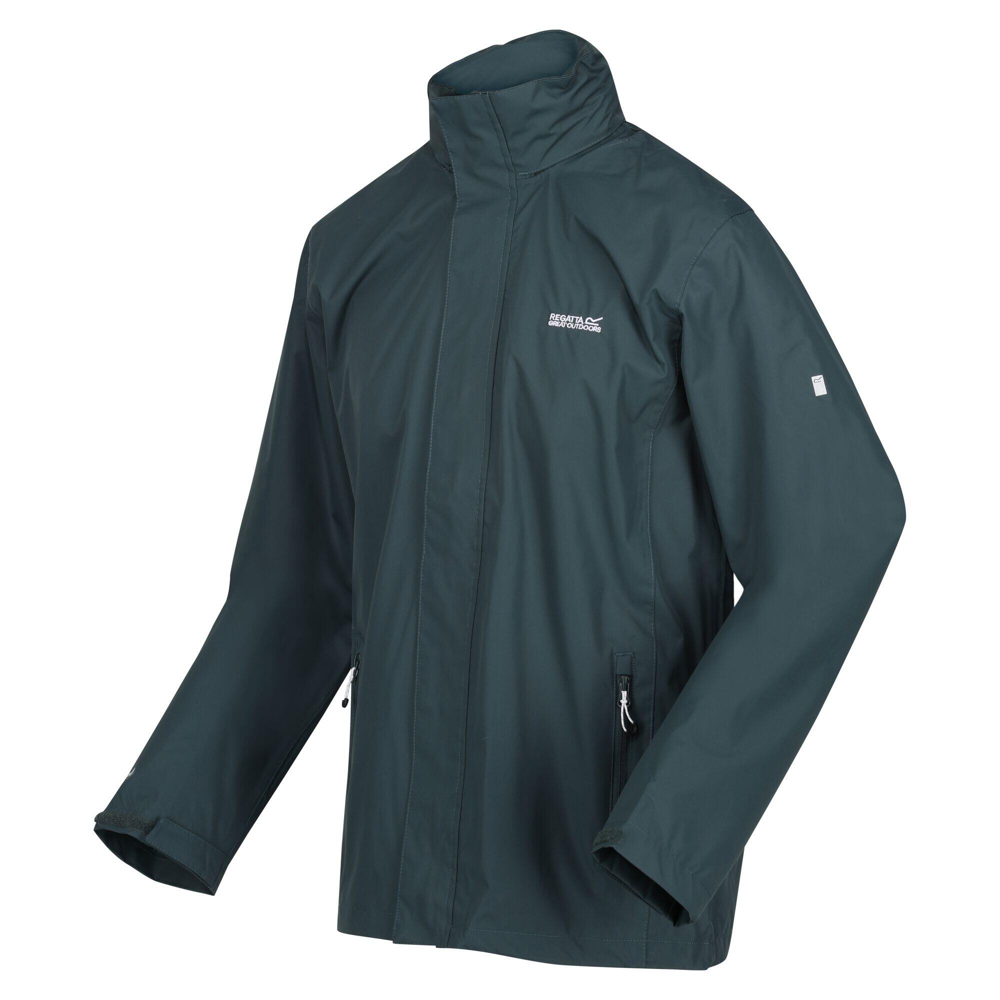 Great Outdoors Mens Outdoor Classic Matt Hooded Waterproof Jacket (Green Gables) 4/5