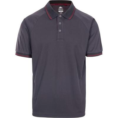 Bonington Polo Manica Corta Uomo Trespass Grigio Scuro
