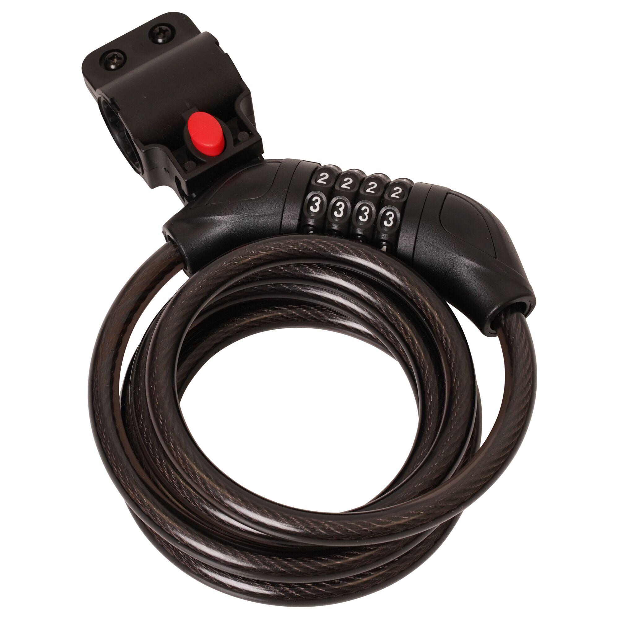 Coil Bike Cable Lock (Black) 2/4