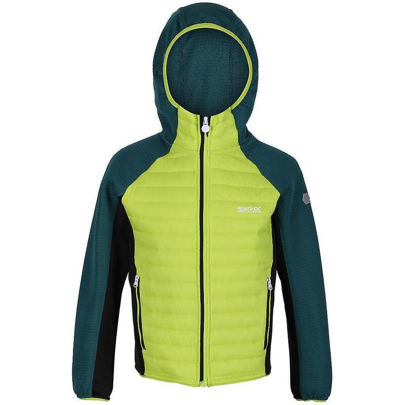 Chaqueta Aislante Kielder V para Niños/Niñas Kiwi Llamativo, Verde Pacífico