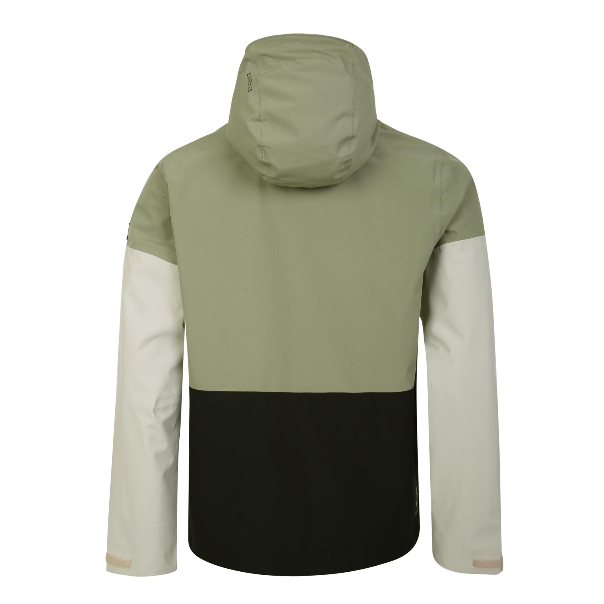 Mens Terrain Waterproof Jacket (Oil Green/Black) 2/5