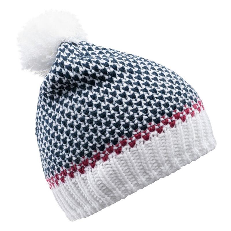 Gorro Beanie Hervina para Mujer Blanco, Azul Noches