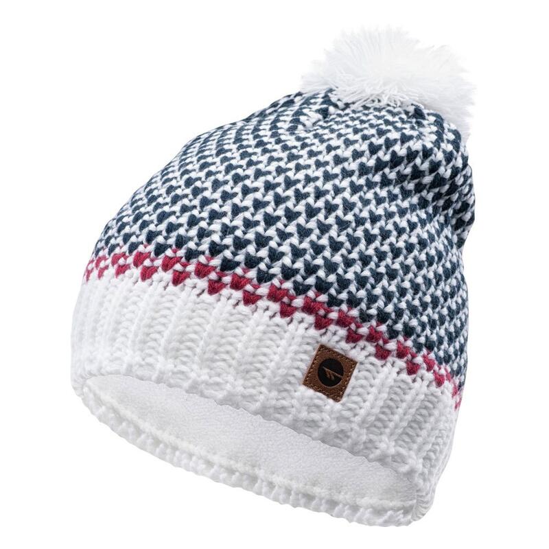 Gorro Beanie Hervina para Mujer Blanco, Azul Noches