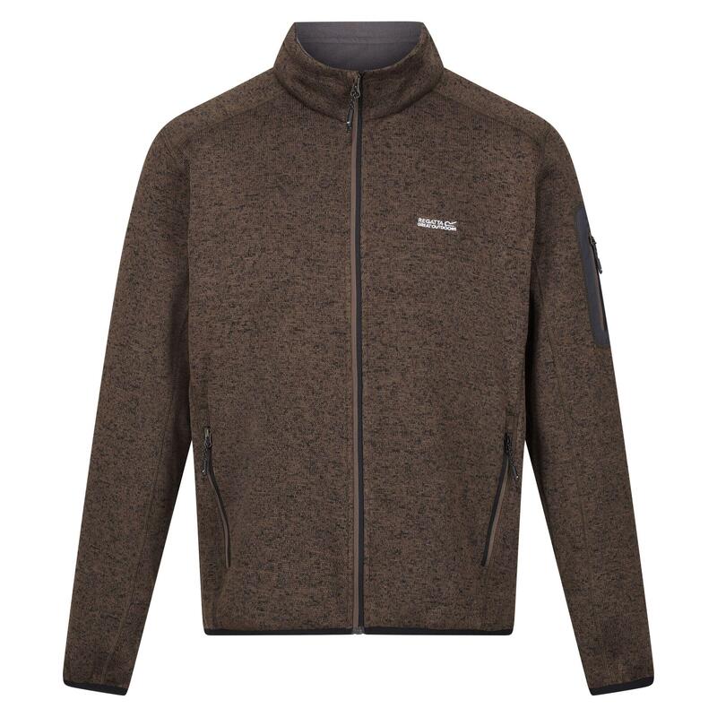 Heren Newhill Marl Full Zip Fleecejack (Krokodil)