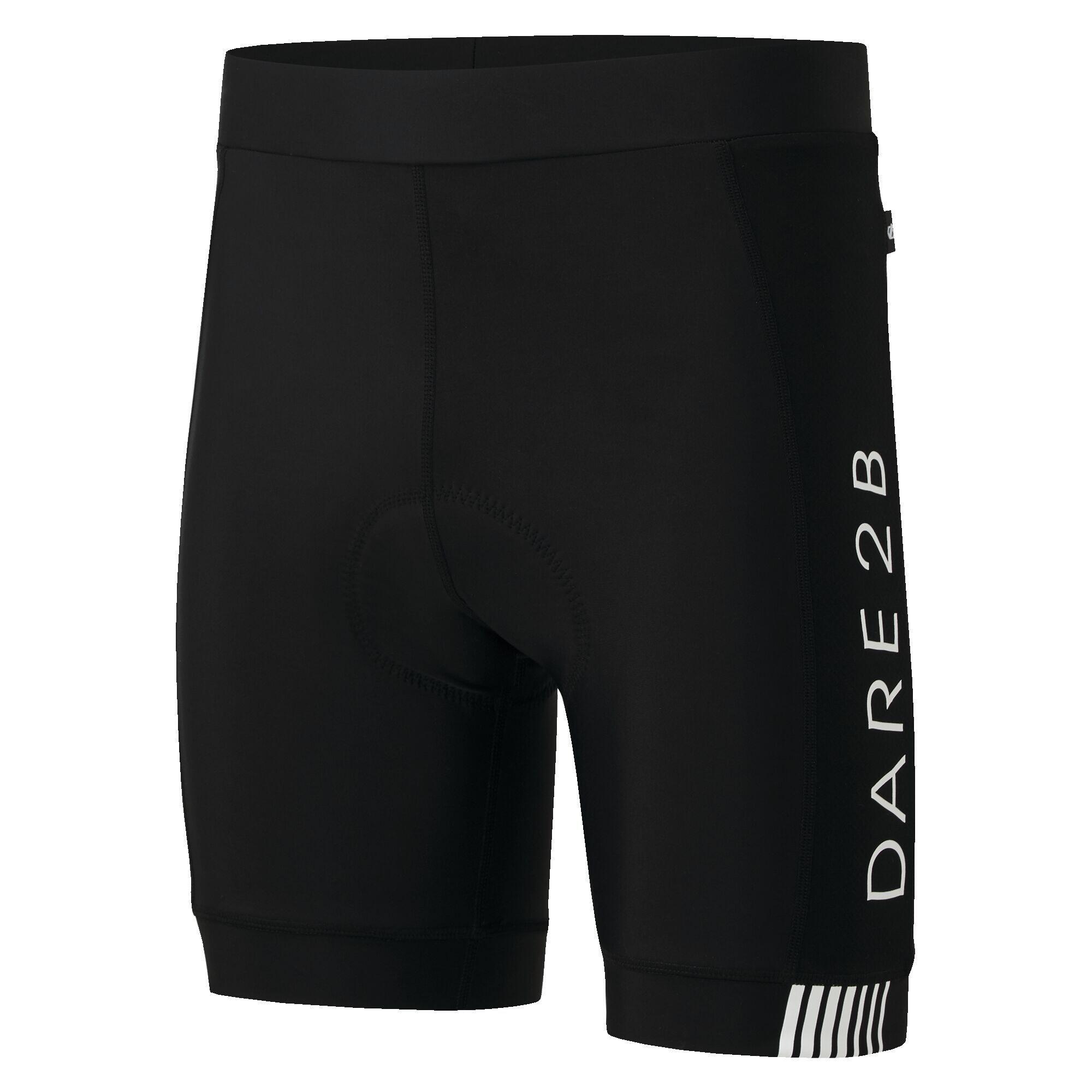 Mens Virtuosity Quick Dry Cycling Shorts (Black/White) 1/5