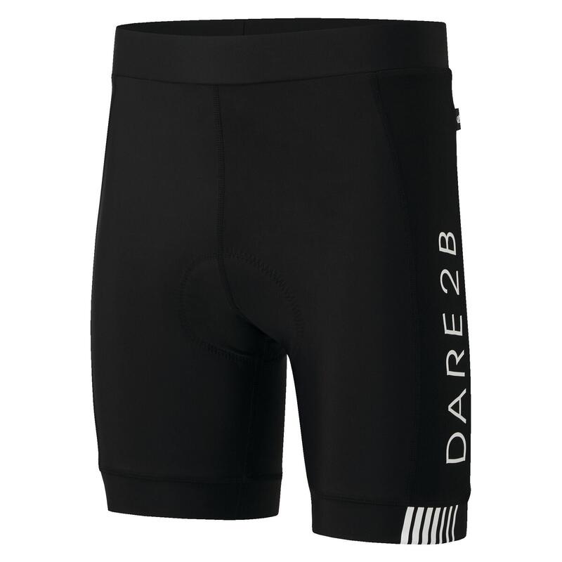 Heren Virtuosity sneldrogende wielershort (Zwart/Wit)