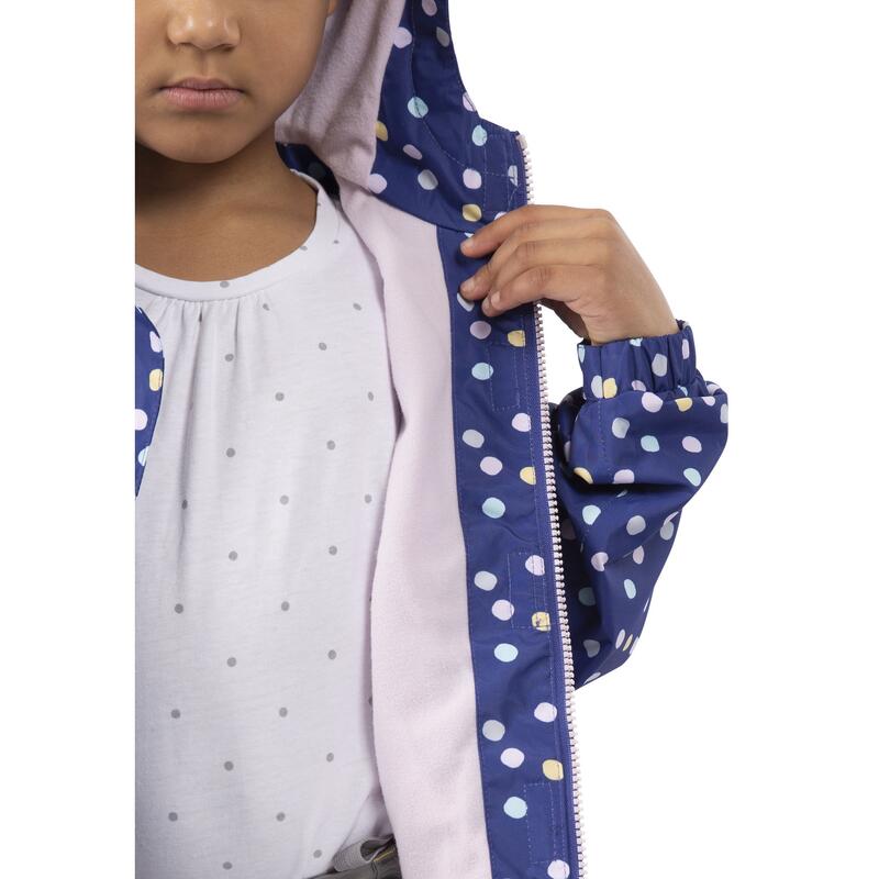 Veste imperméable HOPEFUL Fille (Bleu foncé / Rose)