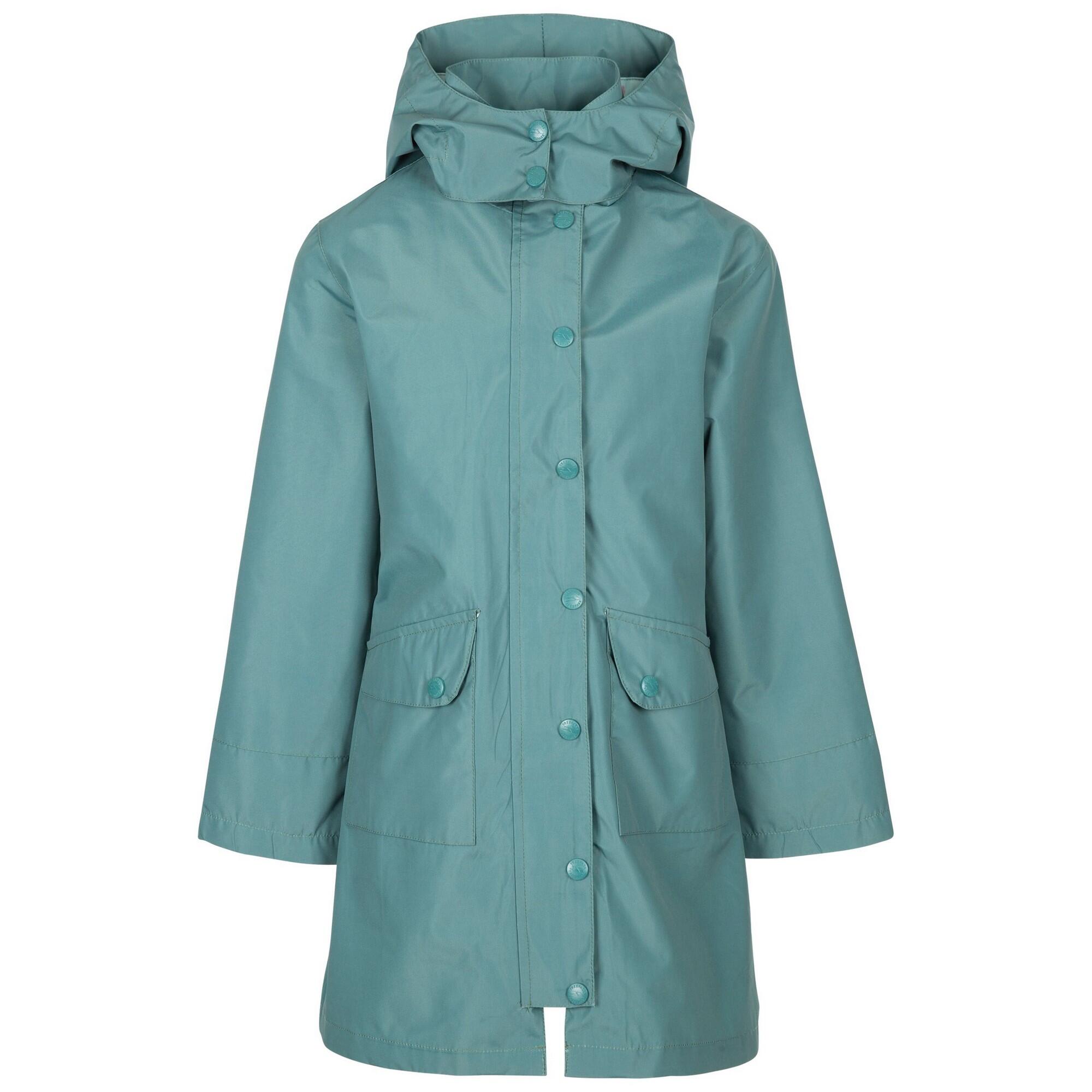 Girl's DRIZZLING waterproof jacket (Dark green)