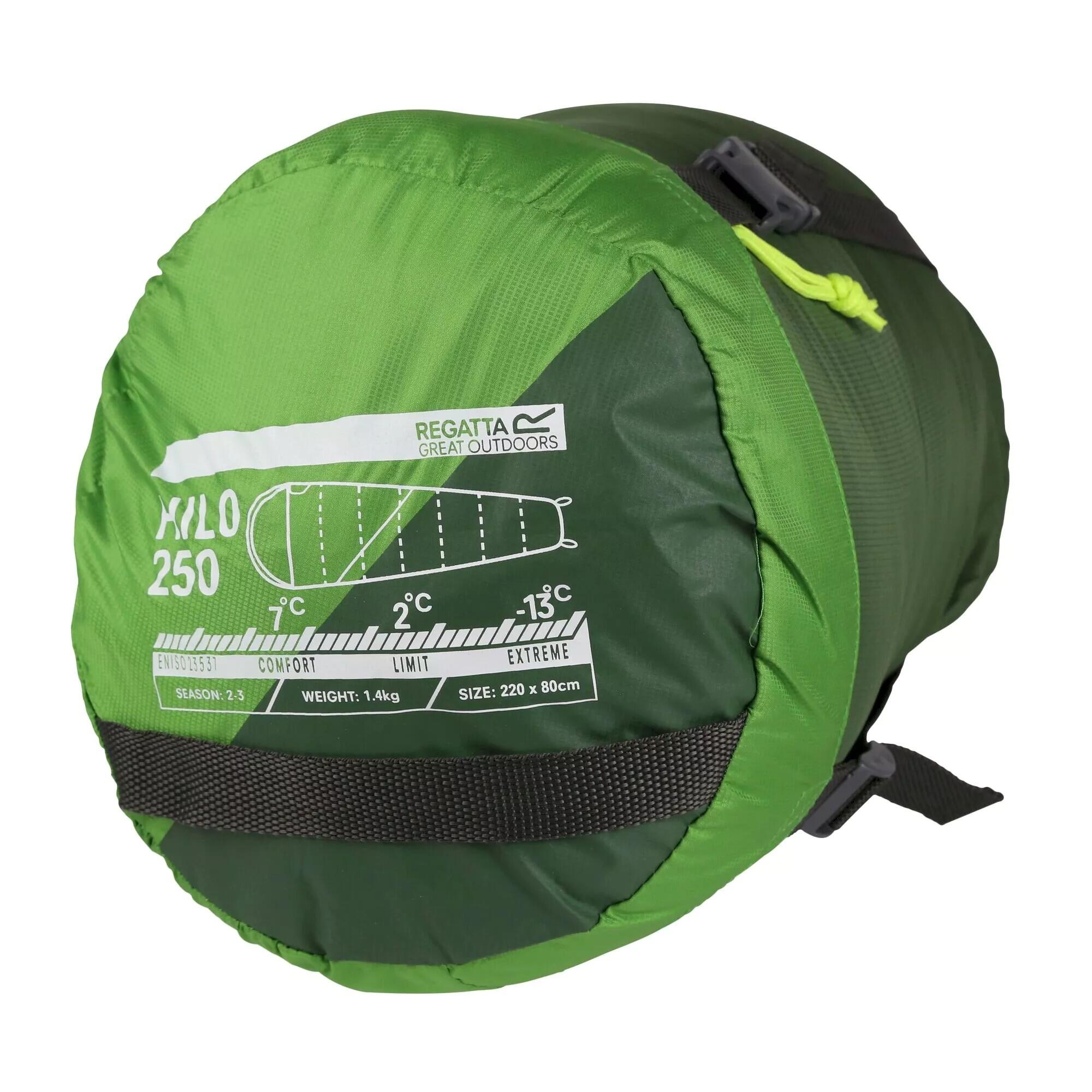 Hilo v2 250 Mummy Sleeping Bag (Extreme Green/Green Pastures) 2/5