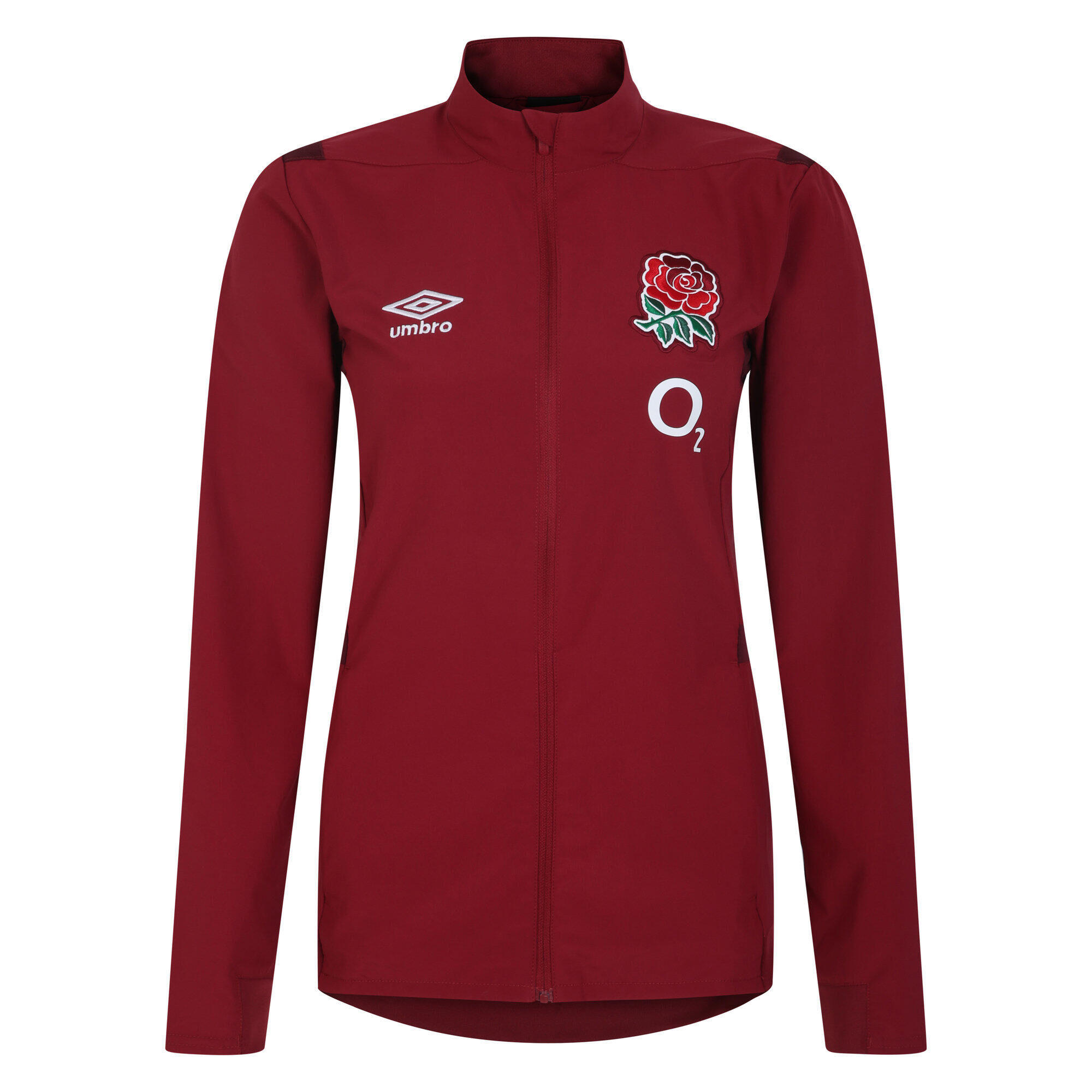 UMBRO Womens/Ladies 23/24 England Rugby Presentation Track Jacket (Tibetan