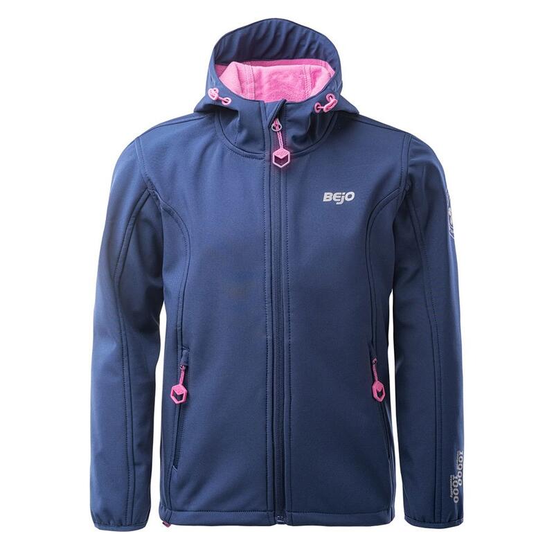 Veste softshell JUVIA Enfant (Bleu / Rose vif)