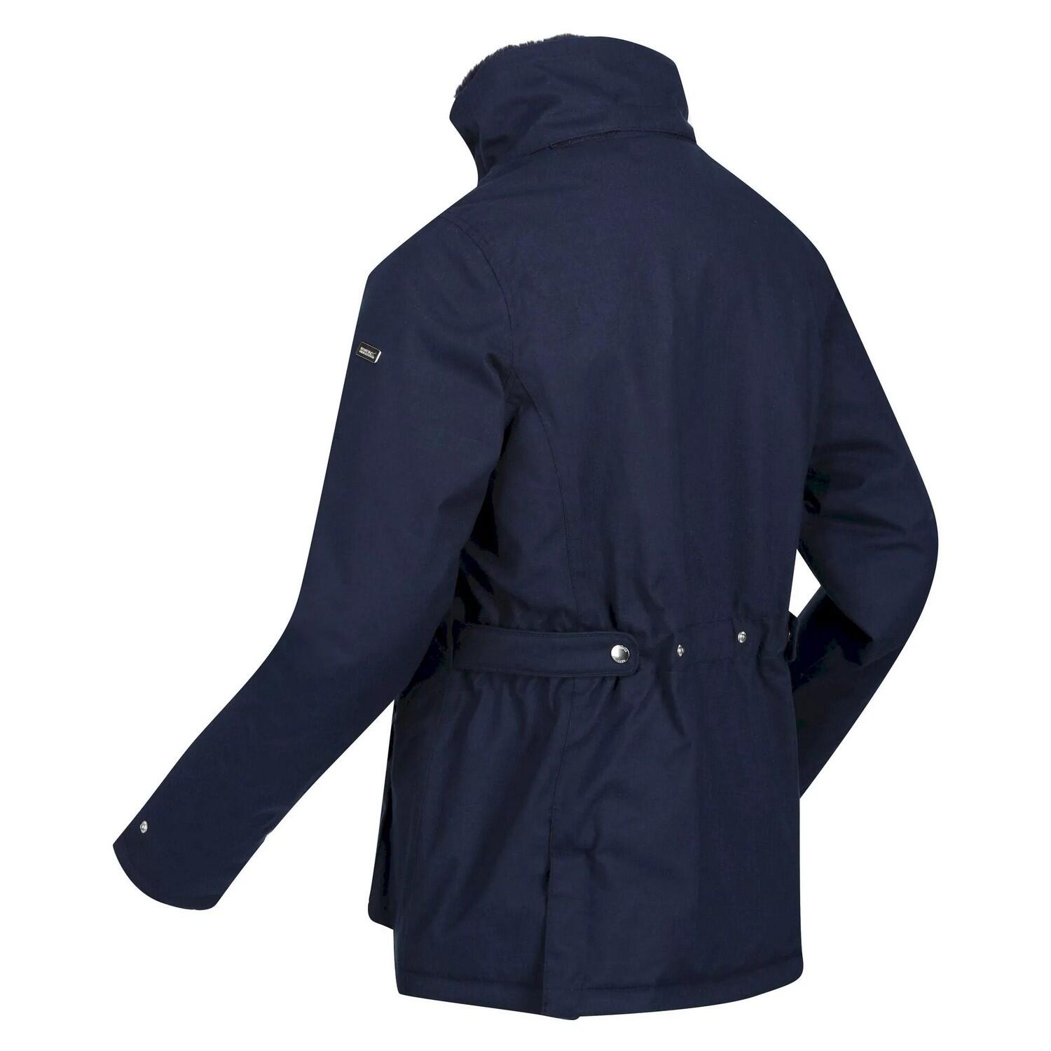 Womens/Ladies Leighton Waterproof Jacket (Navy) 4/5