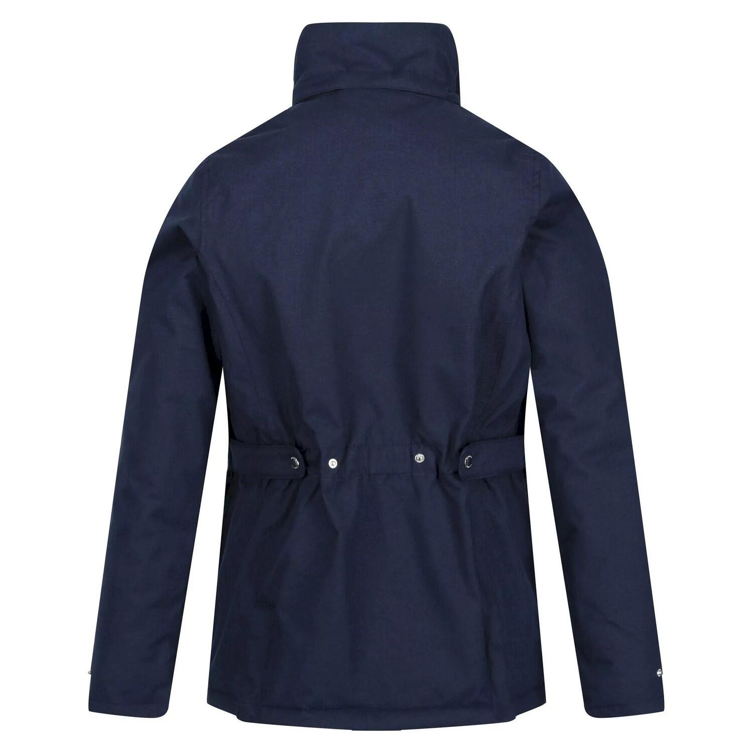 Womens/Ladies Leighton Waterproof Jacket (Navy) 2/5