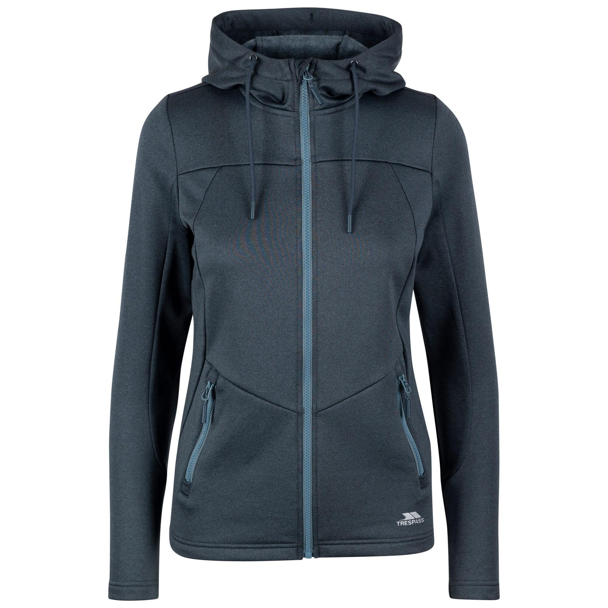 TRESPASS Womens/Ladies Koa Active Hoodie (Blue Greige Marl)