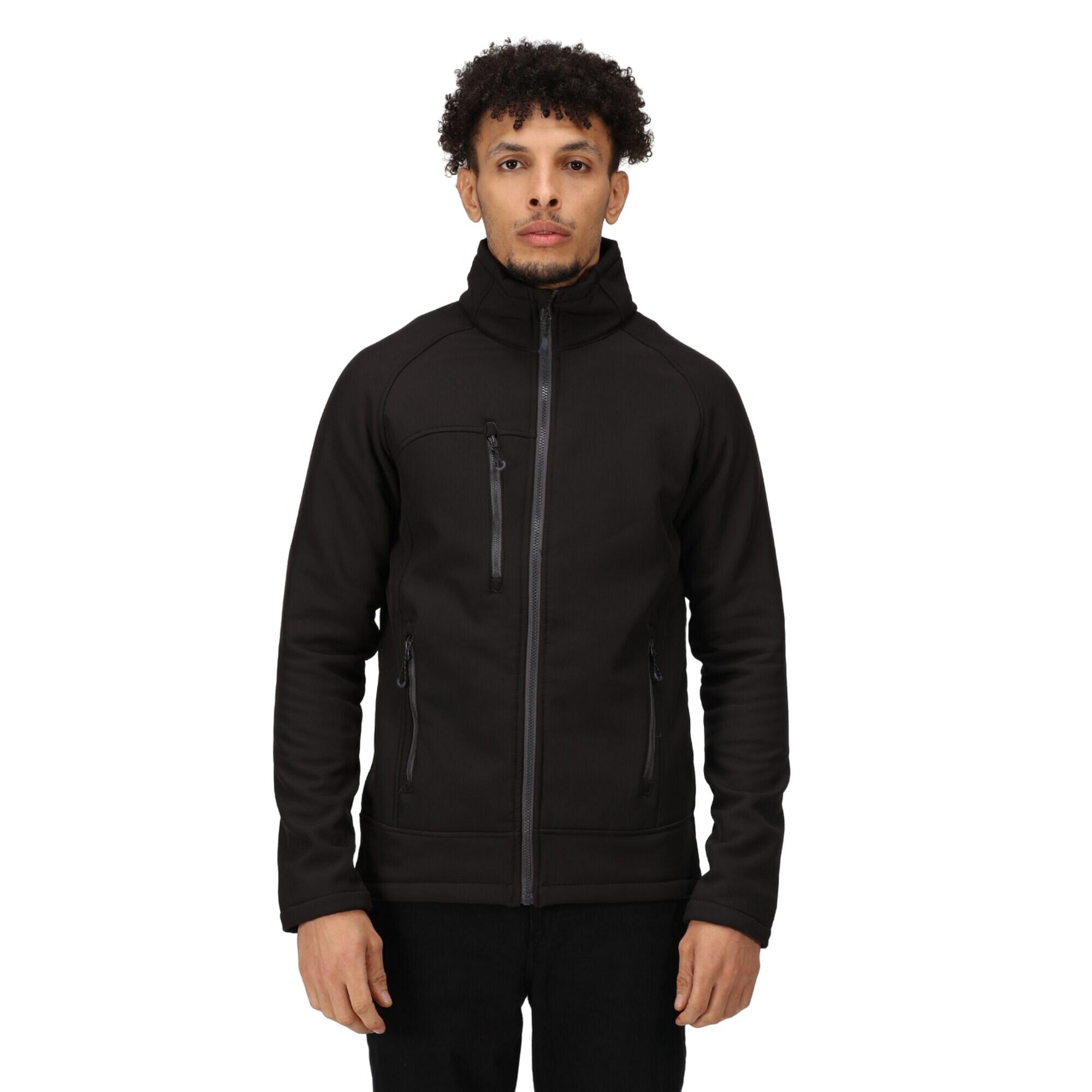 Mens Northway Soft Shell Jacket (Black) 4/5